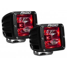 RIGID Radiance Pod (3 светодиода) – Красная подсветка (пара)