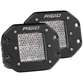 RIGID D-серия PRO (6 светодиодов) – Рабочий свет – Врезная установка (пара)