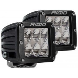 RIGID D-серия PRO (6 светодиодов) – Водительский свет (пара)