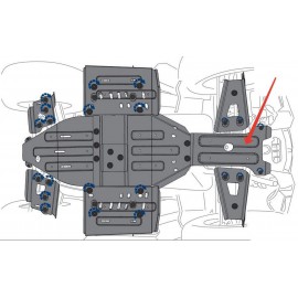 Защита переднего редуктора Rival для Polaris Sportsman XP 1000 2016-, 444.7439.1-1