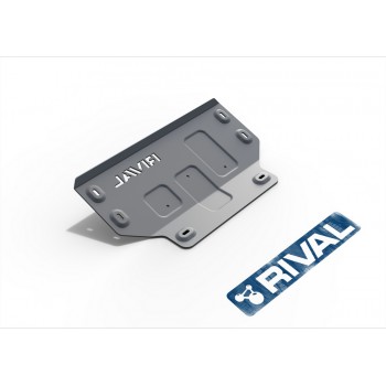 Защита картера Rival (часть 1) для Ford F150 2014-н.в., алюминий 6 мм, с крепежом, 2333.1855.1.6
