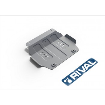 Защита картера Rival (часть 2) для Ford F150 2014-н.в., алюминий 6 мм, с крепежом, 2333.1856.1.6