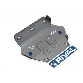 Защита радиатора Rival для Isuzu D-Max 2012-н.в., алюминий 6 мм, с крепежом, 2333.9110.1.6