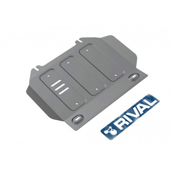 Защита картера Rival для Isuzu D-Max 2012-н.в., алюминий 6 мм, с крепежом, 2333.9102.1.6