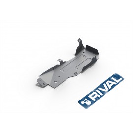 Защита топливного бака Rival для Jeep Wrangler JK 3-дв. АКПП 2007-2018, алюминий 6 мм, с крепежом, 333.2721.1.6