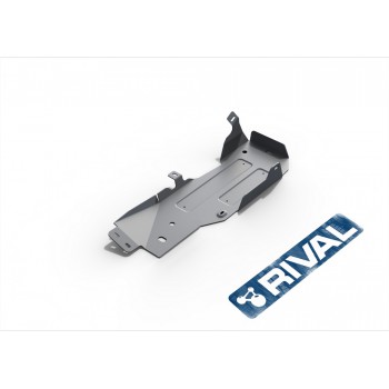 Защита топливного бака Rival для Jeep Wrangler JK 3-дв. МКПП 2007-2018, алюминий 6 мм, с крепежом, 2333.2721.1.6