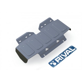 Защита радиатора Rival для Nissan Patrol 2010-н.в., алюминий 6 мм, с крепежом, 2333.4162.1.6